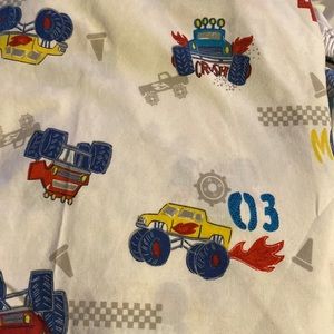 Jumping Beans monster truck sheet set for full size bed